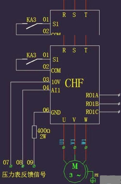 电阻远传压力表如何接变频器